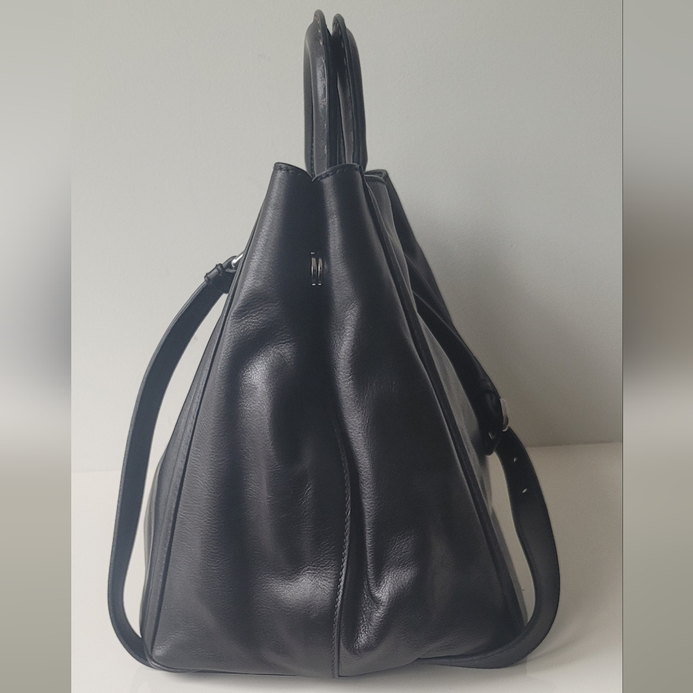 PRADA Rare Nocciolo Soft Calf Leather Black Bag - Picture 6 of 14